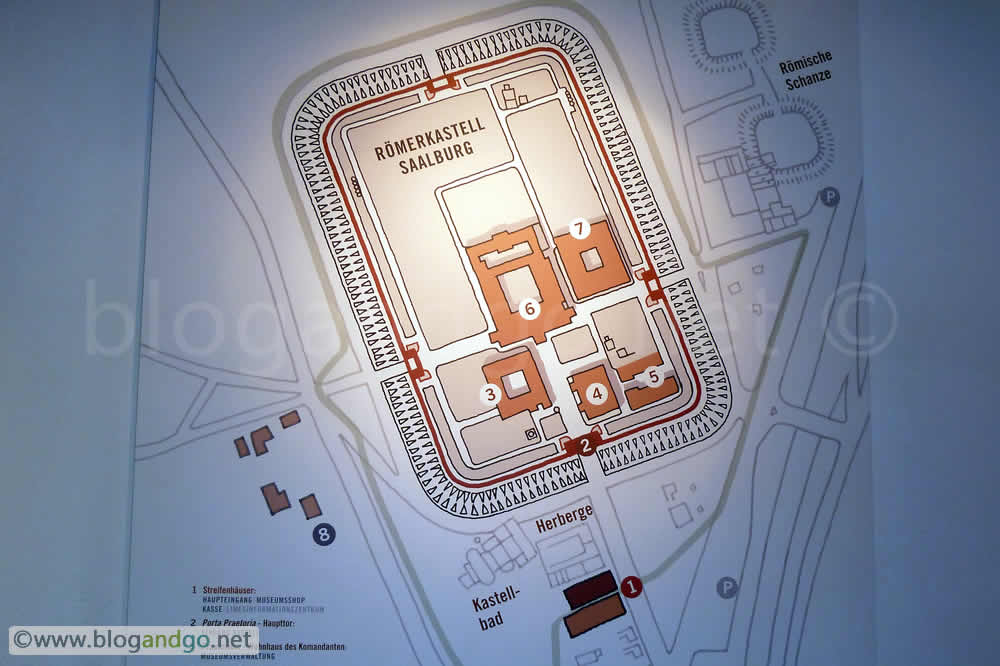 Saalburg - Plan of Saalburg Fort